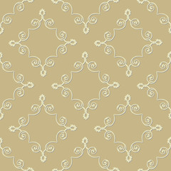 Vector seamless pattern with decorative ornament