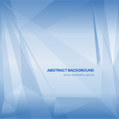 Abstract blue triangle geometrical background for design. Vector illustration