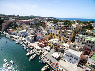 Aerial View of Procida Island, Italy