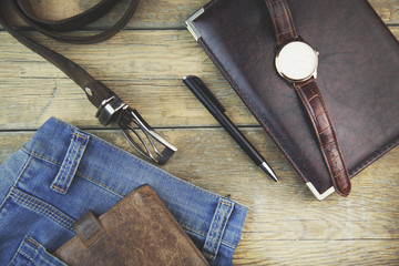 Man  elegant accessories