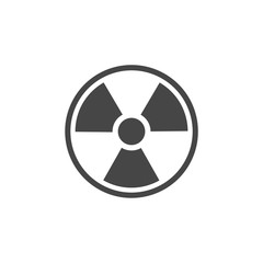 Radiation Icon Vector, Flat radiation icon