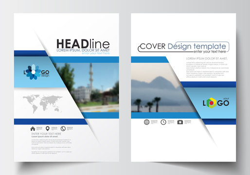 Business templates for brochure, magazine, flyer, booklet or annual report. Cover design template, easy editable blank, abstract layout in A4 size