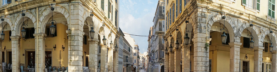 Fototapeta na wymiar historic center of Corfu