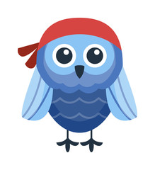 Cartoon owl vector isolated