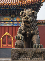 Famous Lama Temple in Beijing, China