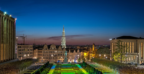 Brussels at night