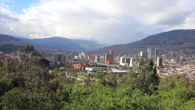 Panoramic view of Medellin, Colombia