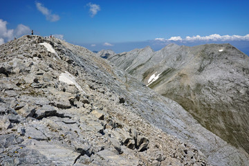 Panorama of Kutelo and Vihren Peaks,  Pirin Mountain, Bulgaria