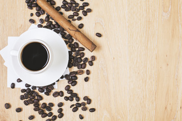 Coffee cup and cigar