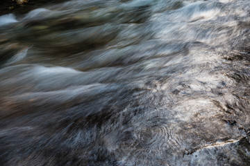 Long Exposure of the flowing river in Brandywine Falls, near Whistler, BC, Canada.