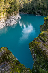 Obraz premium Amazing blue Hokitika Gorge, South Island, New Zealand