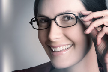 Woman Wearing Glasses