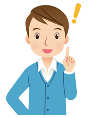 若い男性　表情　ポーズ　ポイント