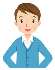 若い男性　表情　ポーズ