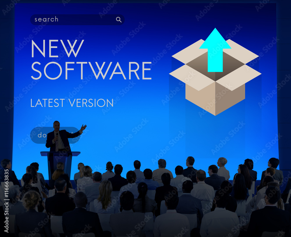 Aufkleber upgrade update new version better graphics concept