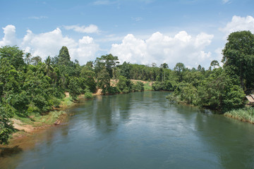 Fototapeta na wymiar Fresh water and natural, River to city