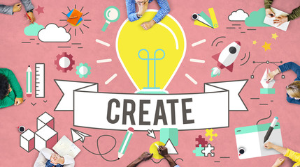 Create Ideas Imagination Plan Thinking Concept