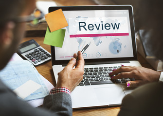 Review Audit Auditing Evalutate Report Rethink Concept