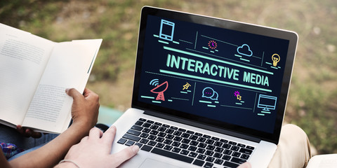 Interactive Media Connection Digital Internet Concept