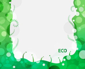 Abstract green leaves background that have space for your text.
