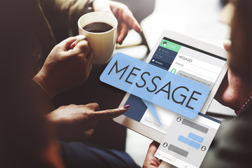 Online Message Email Digital Chatting Concept
