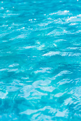 Fototapeta na wymiar Abstract blur of swimming pool water surface