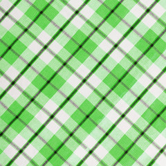 Close up of empty checkered tablecloth with copy space