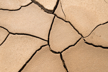 global warming concept of cracked ground