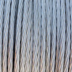 Obraz premium Steel wire rope cable background