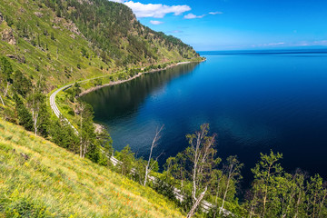 Naklejka premium View of the Circum-Baikal railway