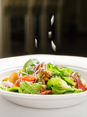 salad with chanterelle