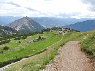 Fototapeta premium The view on the Rofan, Achensee, Tirol Austria