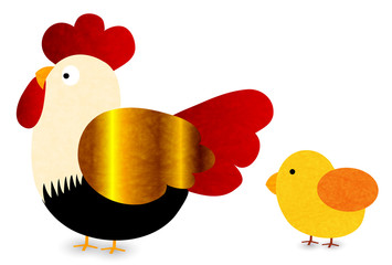 酉　鶏　年賀状　アイコン