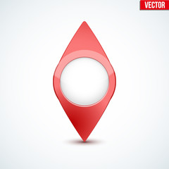 Obraz premium Pointer target for map