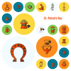 Saint Patricks Day Icon Set