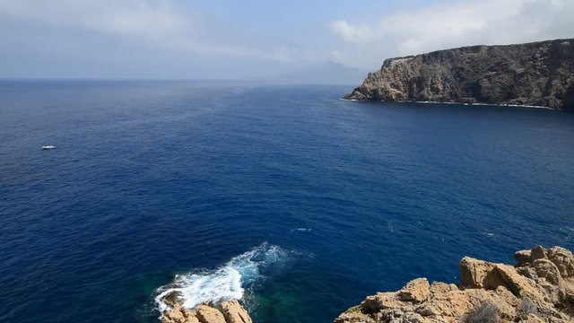 Stunning coastline, Sardinia. / Panorama of Costa Verde, South Sardinia, Cala Domestica.