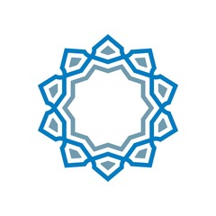 Logo abstract star symbol vector