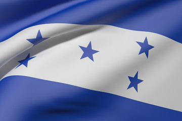 Honduras flag waving