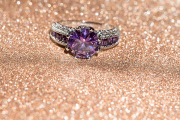 Silver Ring with Amethyst