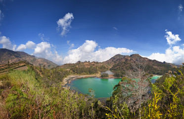 Dieng Plateau, Jawa, Indonesia, Telaga Wama lake