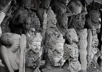 Religious stone statues. Indonesia, Bali