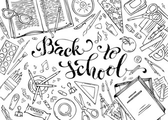Obraz premium Back to School background.