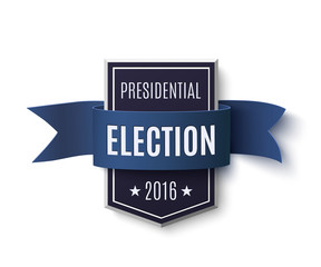 Presidential election 2016 poster template.