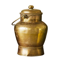 Ancient bronze can with handle