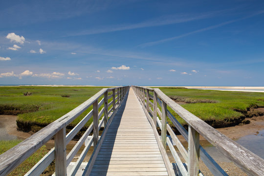 Bass Hole Boardwalk, Yarmouth, Maine,USA