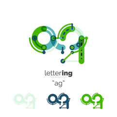 Fototapeta premium Letters logo icon