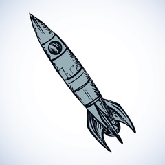Rocket. Vector drawing