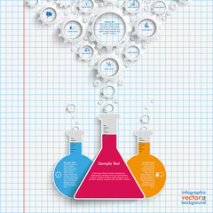 Trianggle Test Tube Gears Checked Paper