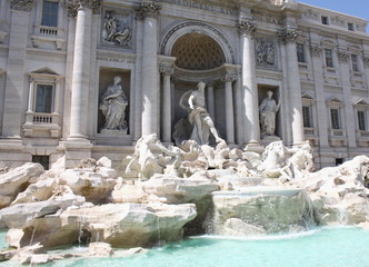 Trevi Fountain in Rome, Italy, Europe