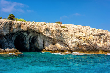 Fototapeta premium Cape Greco caves near Ayia Napa. Famagusta District, Cyprus